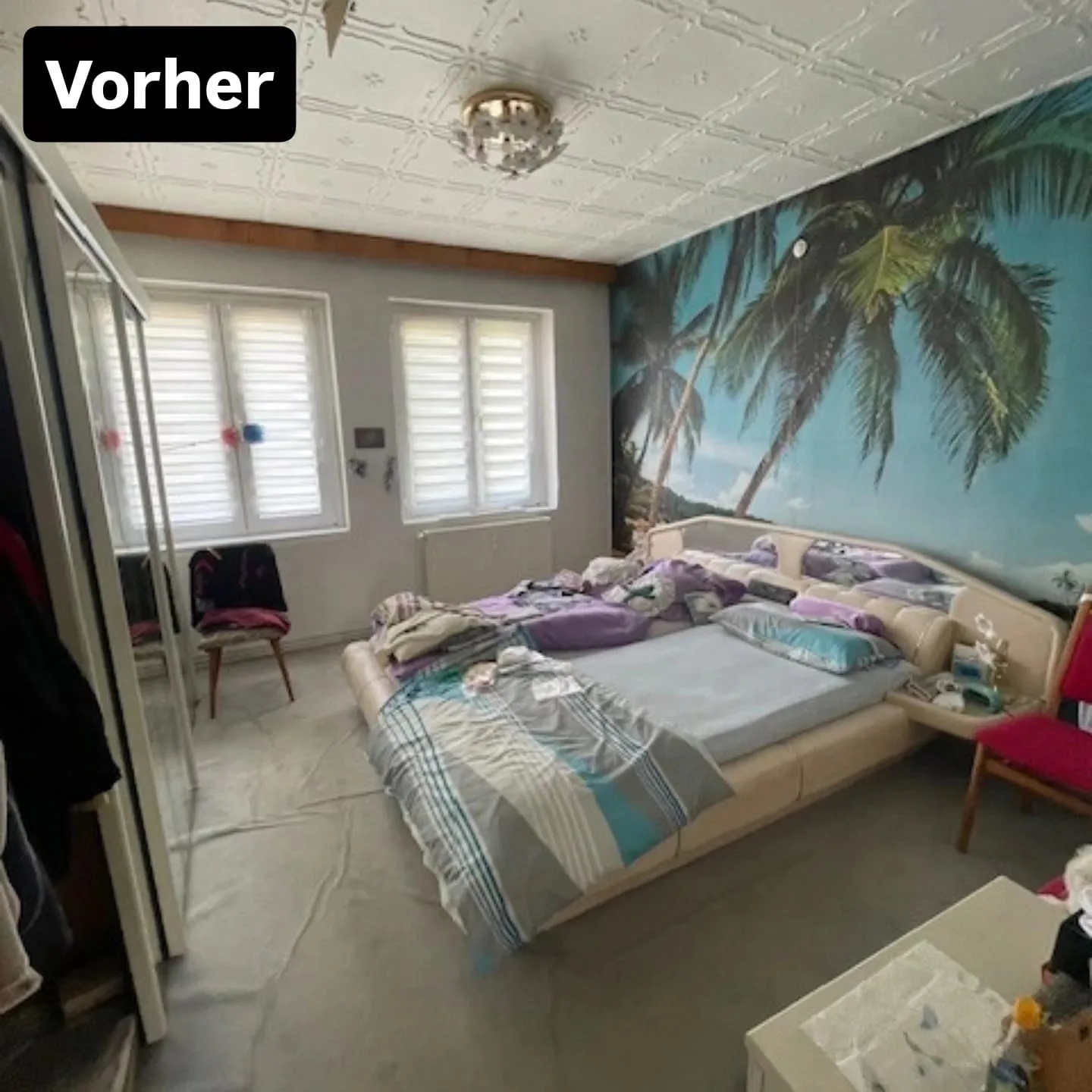 Nachher: Geräumtes Wohnzimmer